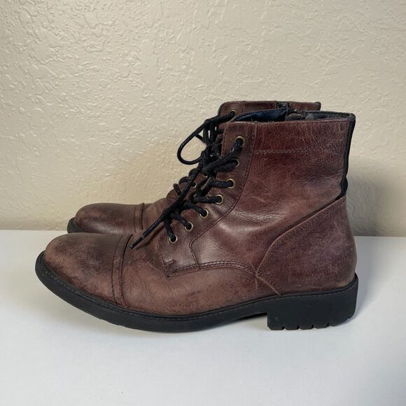 Frye and Co. Cody Lace-Up Boots, Brown Leather, Men's 11 - Picture 1 of 10